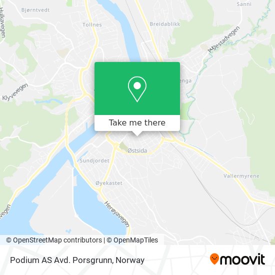 Podium AS Avd. Porsgrunn map