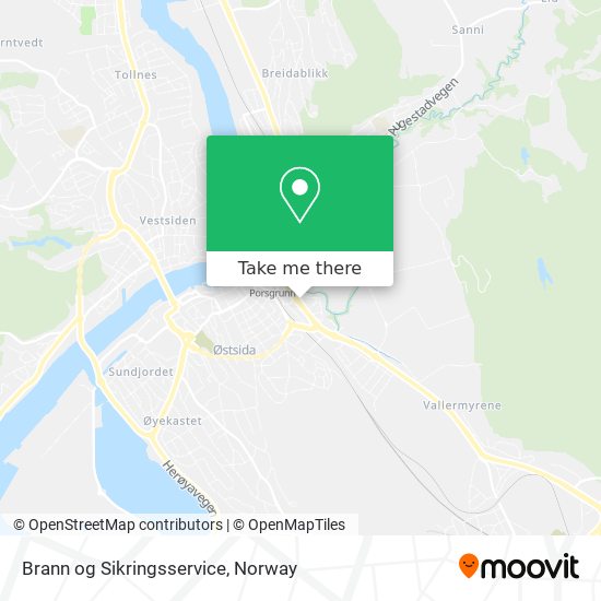 Brann og Sikringsservice map