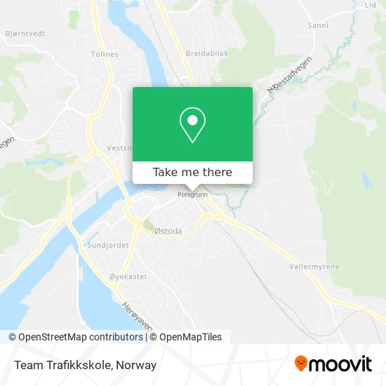 Team Trafikkskole map