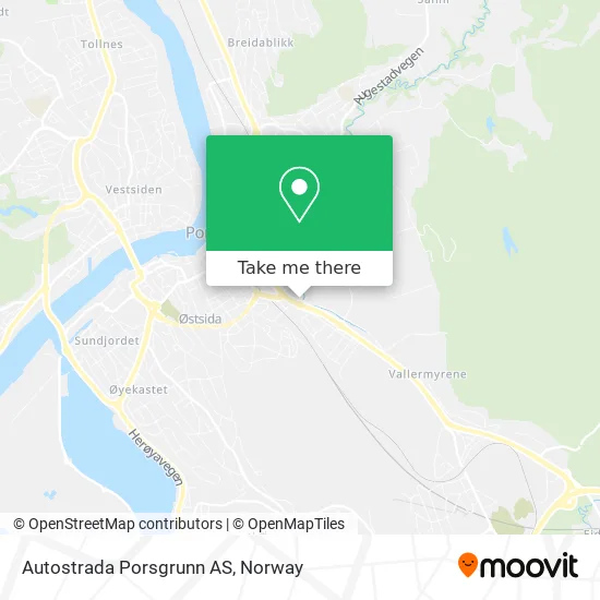 Autostrada Porsgrunn AS map