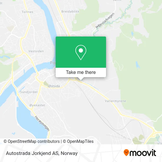 Autostrada Jorkjend AS map