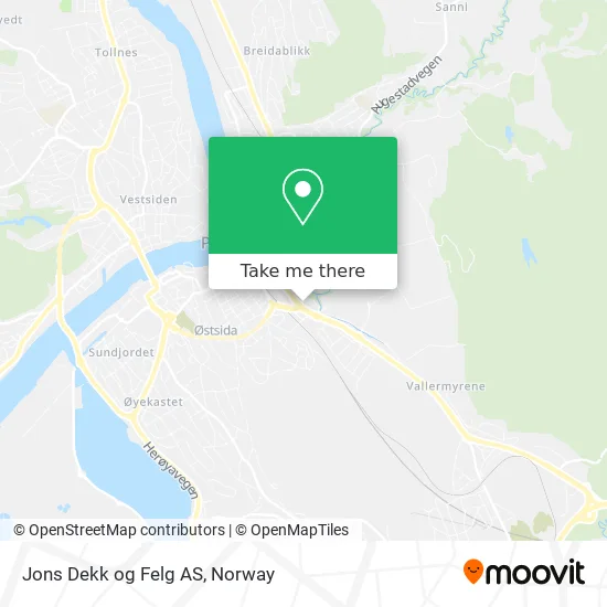 Jons Dekk og Felg AS map