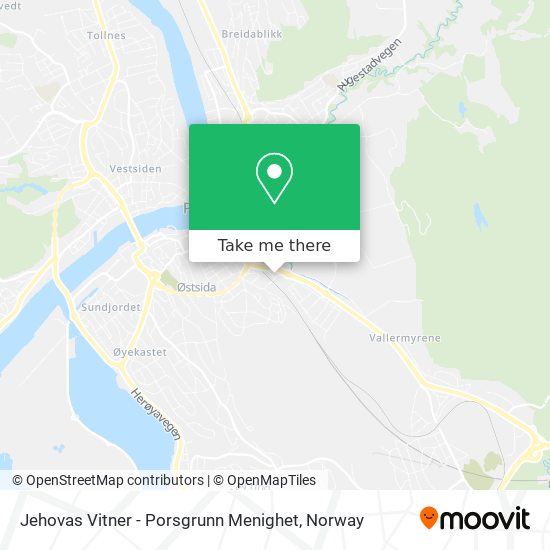 Jehovas Vitner - Porsgrunn Menighet map