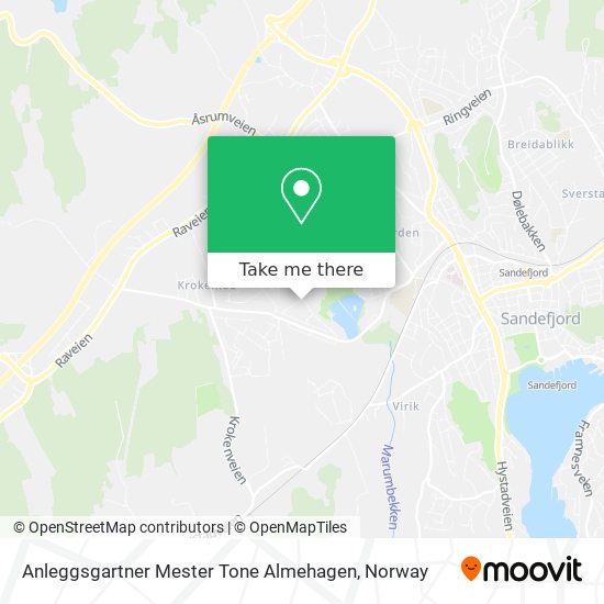 Anleggsgartner Mester Tone Almehagen map