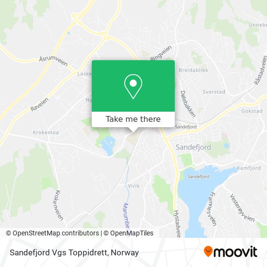 Sandefjord Vgs Toppidrett map