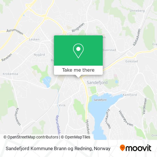 Sandefjord Kommune Brann og Redning map