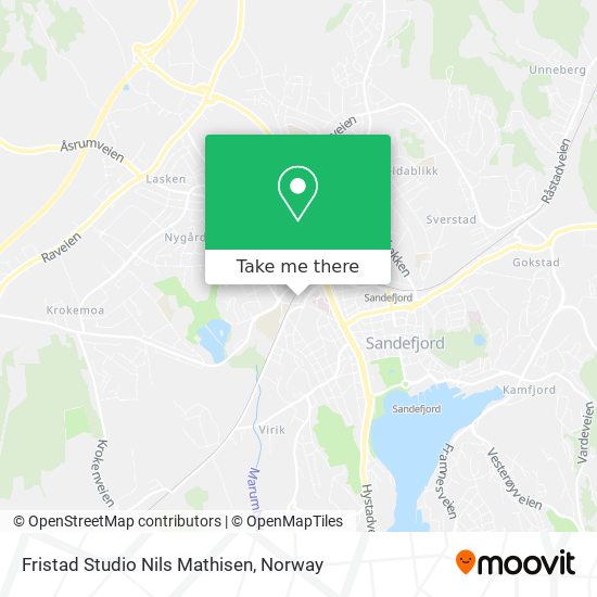 Fristad Studio Nils Mathisen map