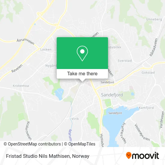 Fristad Studio Nils Mathisen map