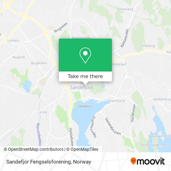 Sandefjor Fengselsforening map