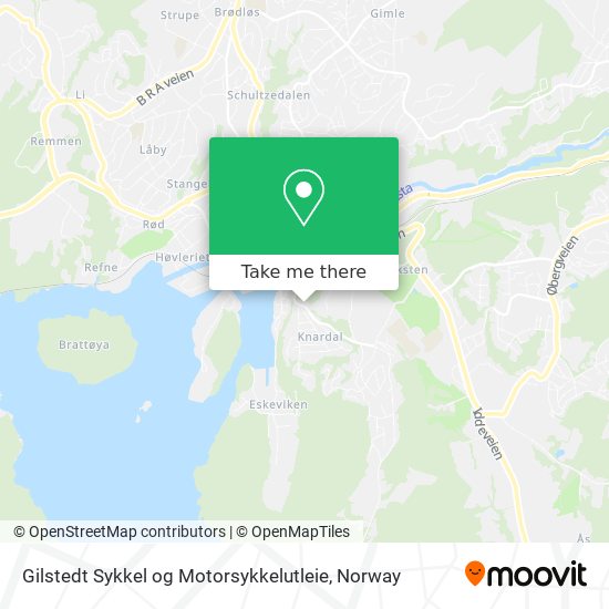 Gilstedt Sykkel og Motorsykkelutleie map