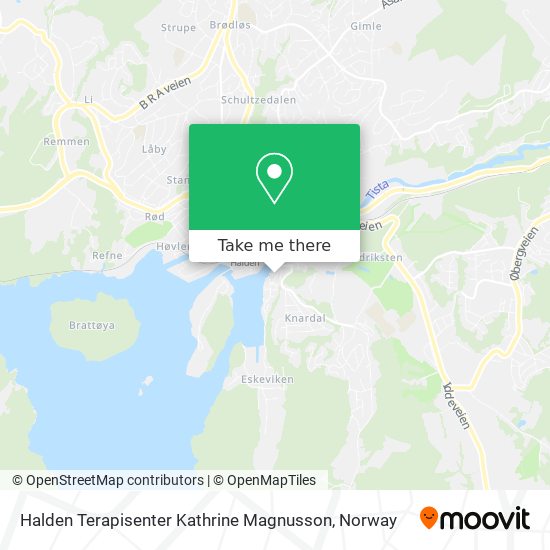 Halden Terapisenter Kathrine Magnusson map