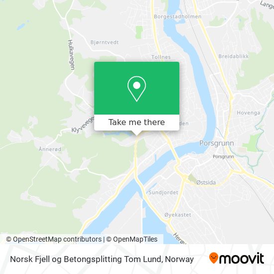Norsk Fjell og Betongsplitting Tom Lund map