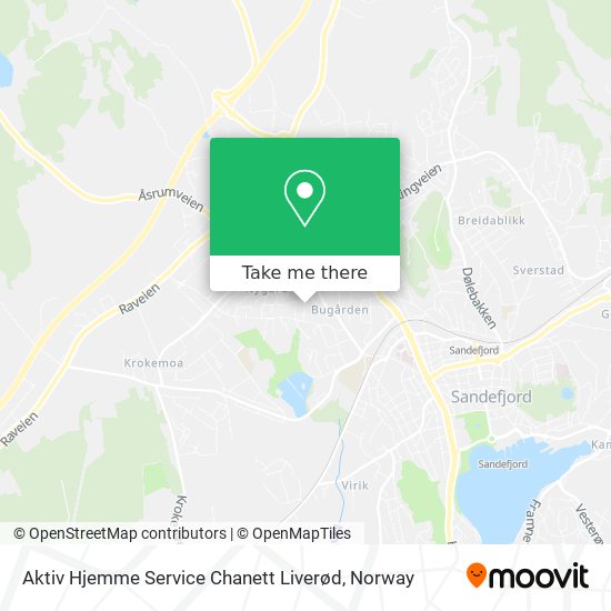 Aktiv Hjemme Service Chanett Liverød map