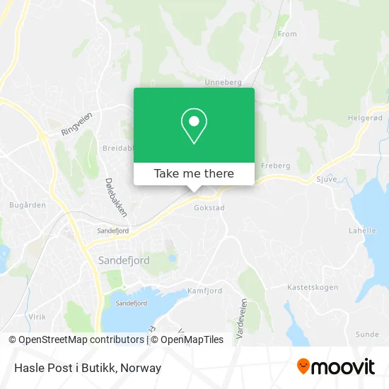 Hasle Post i Butikk map