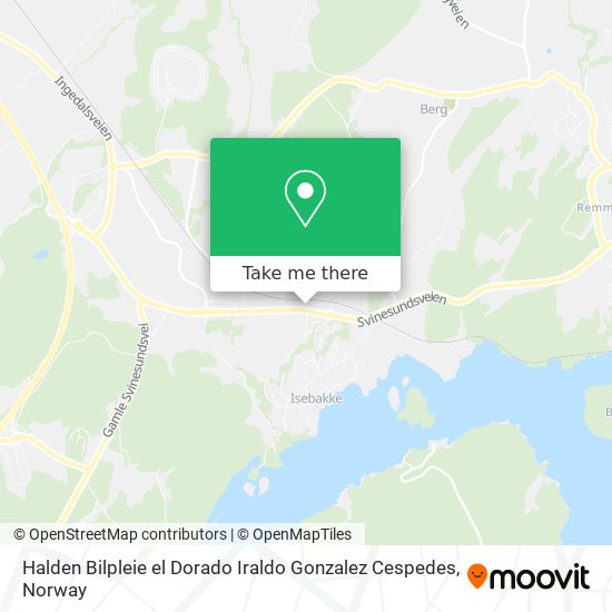 Halden Bilpleie el Dorado Iraldo Gonzalez Cespedes map