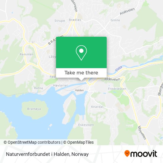 Naturvernforbundet i Halden map