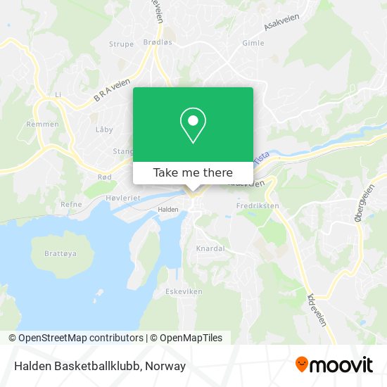 Halden Basketballklubb map