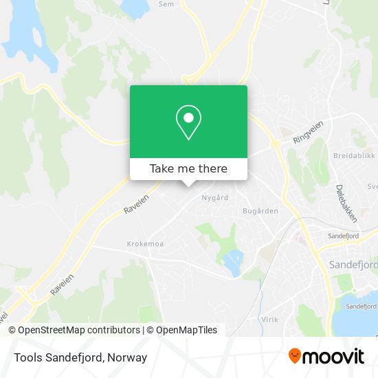 Tools Sandefjord map