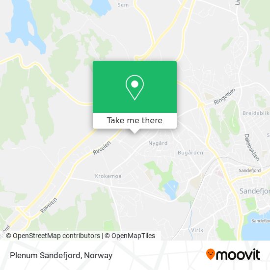 Plenum Sandefjord map