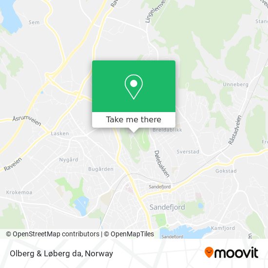 Olberg & Løberg da map