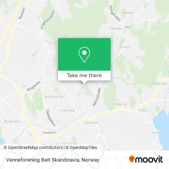Venneforening Beit Skandinavia map
