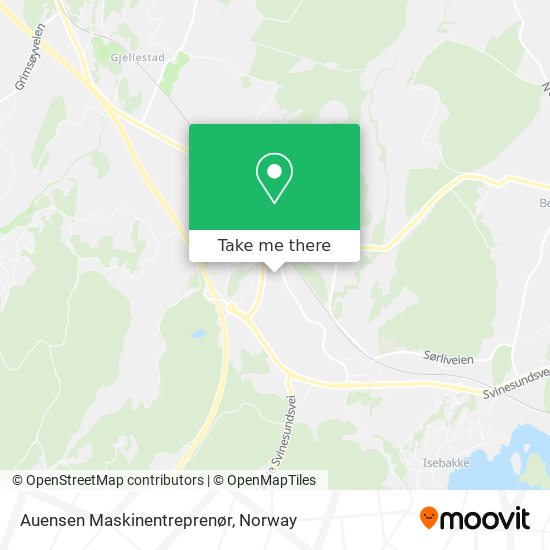 Auensen Maskinentreprenør map