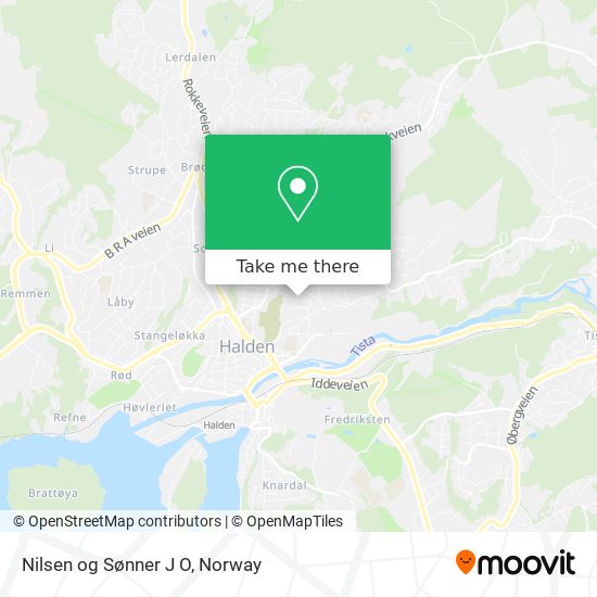 Nilsen og Sønner J O map