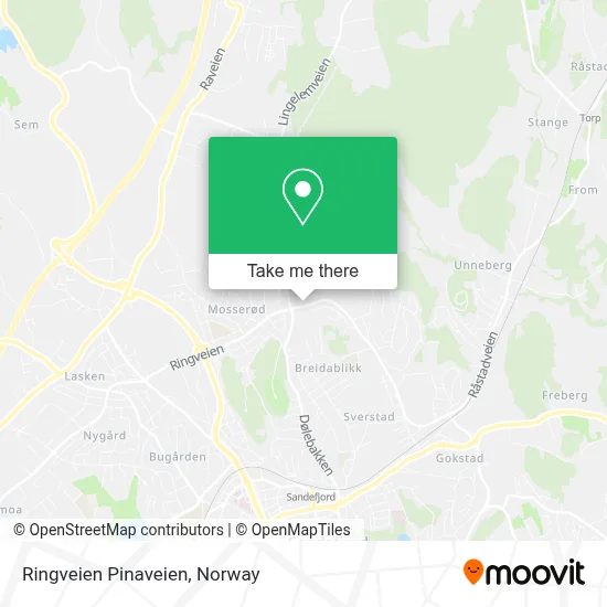 Ringveien Pinaveien map