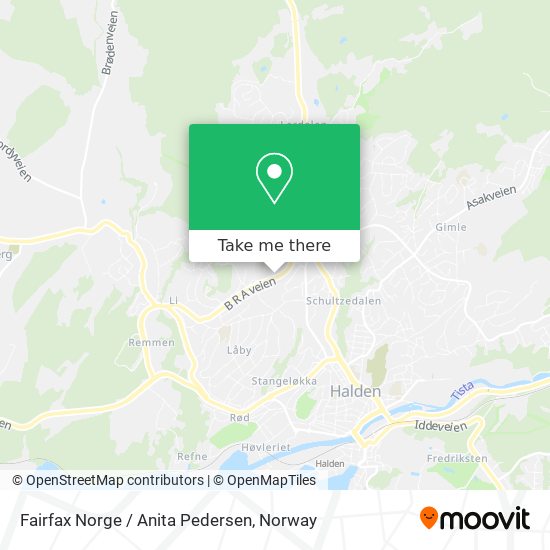 Fairfax Norge / Anita Pedersen map