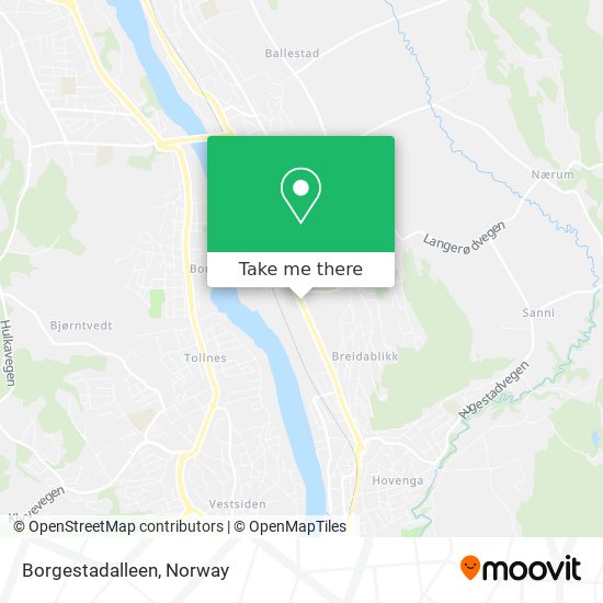 Borgestadalleen map