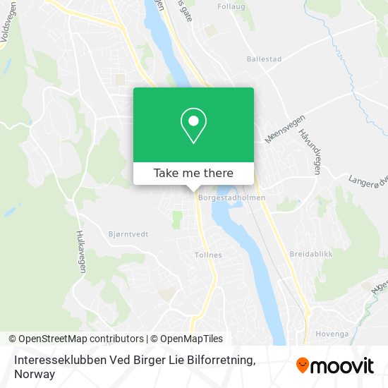 Interesseklubben Ved Birger Lie Bilforretning map