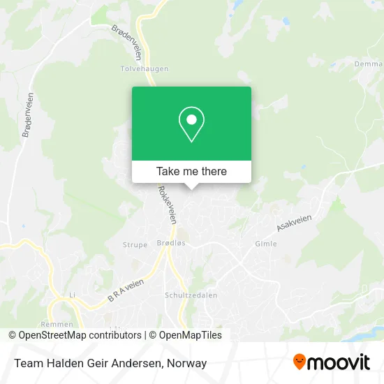 Team Halden Geir Andersen map
