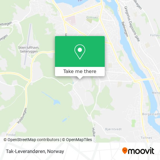 Tak-Leverandøren map