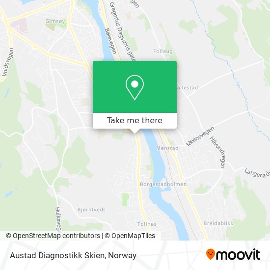 Austad Diagnostikk Skien map