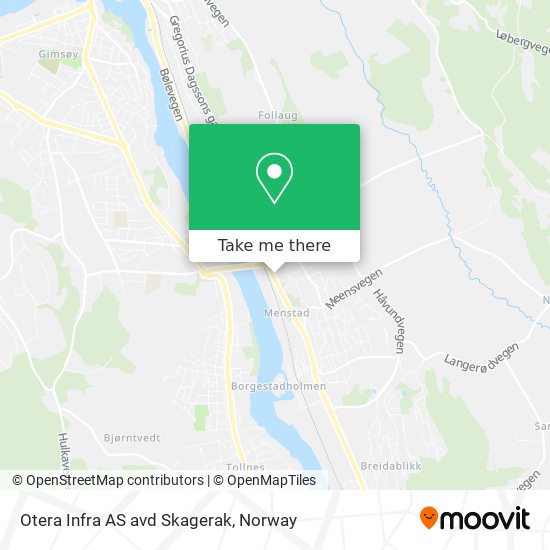 Otera Infra AS avd Skagerak map