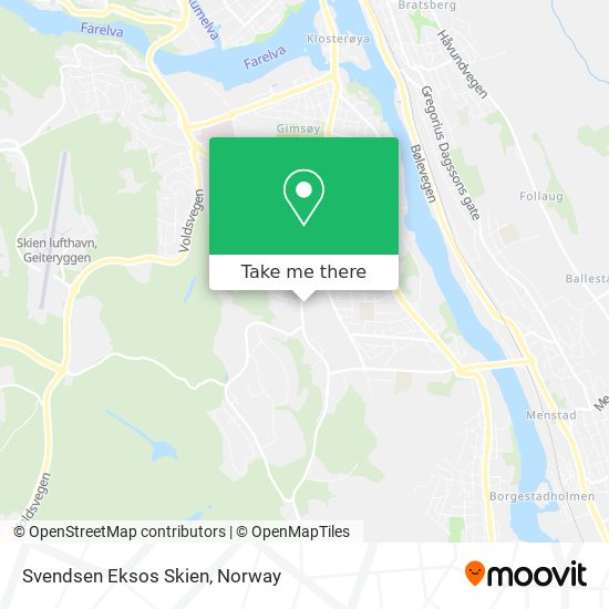 Svendsen Eksos Skien map