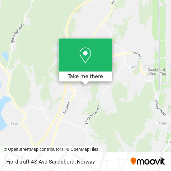 Fjordkraft AS Avd Sandefjord map
