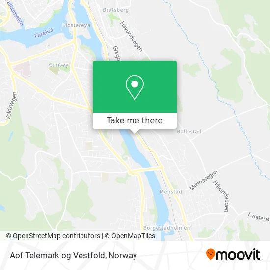 Aof Telemark og Vestfold map