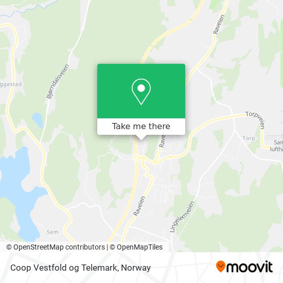 Coop Vestfold og Telemark map