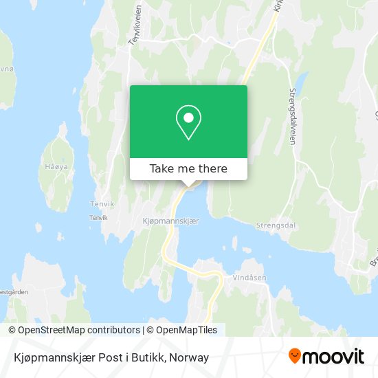 Kjøpmannskjær Post i Butikk map
