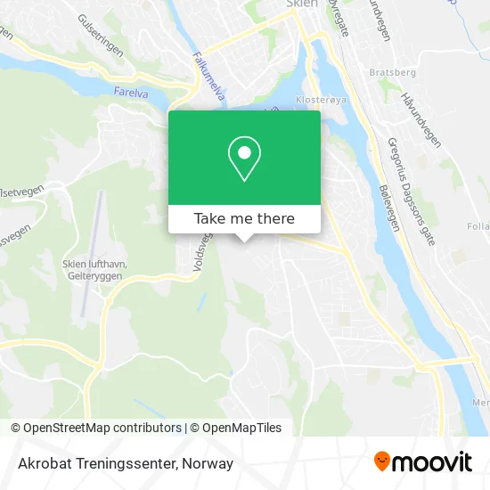 Akrobat Treningssenter map