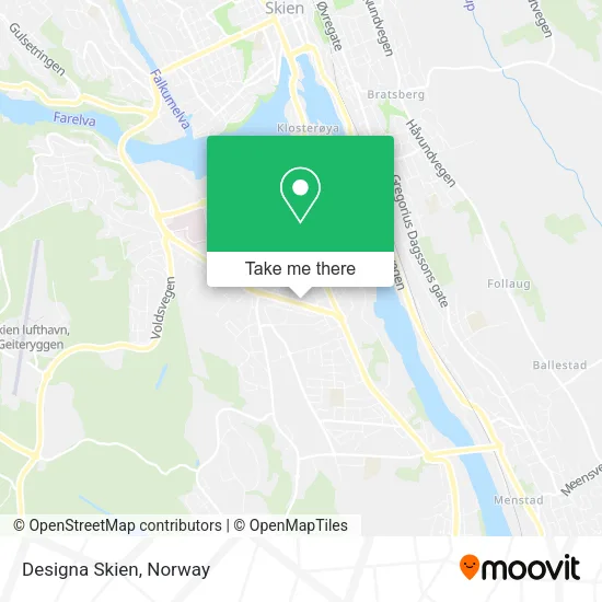 Designa Skien map