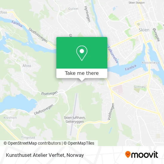 Kunsthuset Atelier Verftet map