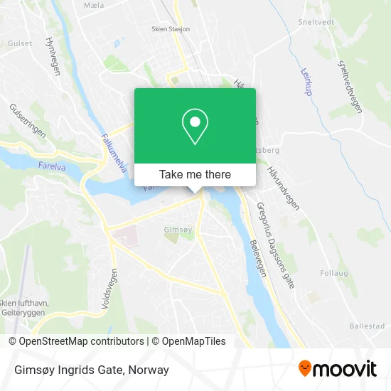 Gimsøy Ingrids Gate map