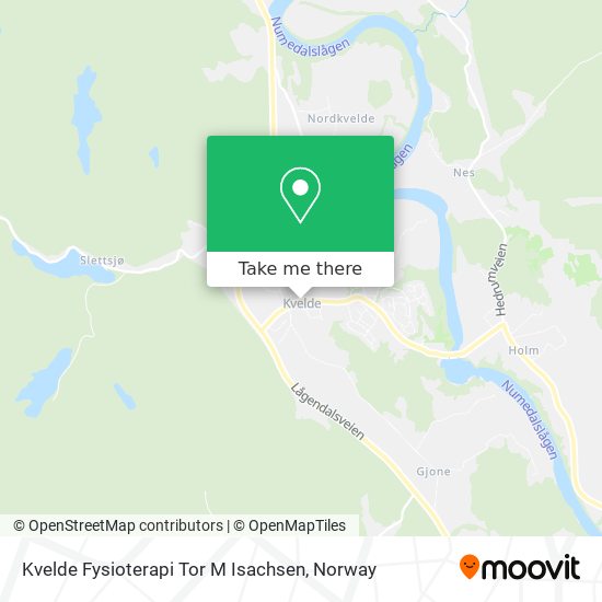 Kvelde Fysioterapi Tor M Isachsen map
