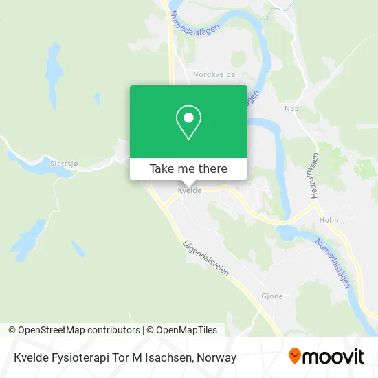 Kvelde Fysioterapi Tor M Isachsen map