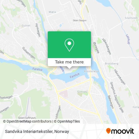 Sandvika Interiørtekstiler map