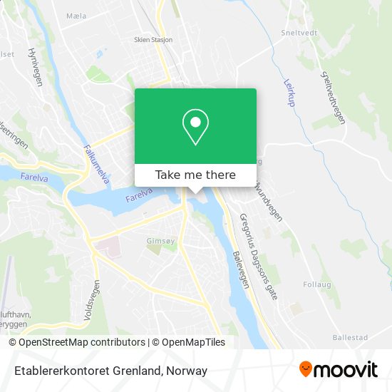 Etablererkontoret Grenland map