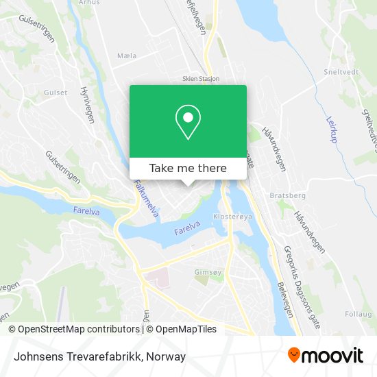 Johnsens Trevarefabrikk map