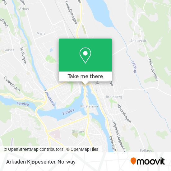 Arkaden Kjøpesenter map